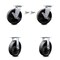 Service Caster 8 Inch Glass Filled Nylon Caster Set with 2 Brakes/Swivel Lock 2 Rigid SCC SCC-30CS820-GFNB-TLB-BSL-2-R-2 - alternate 1
